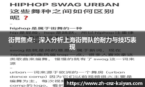 街舞焦点：深入分析上海街舞队的耐力与技巧表现